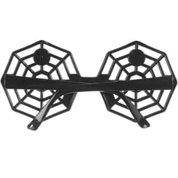 Halloween lekebrille spindelvev - svart/hvit