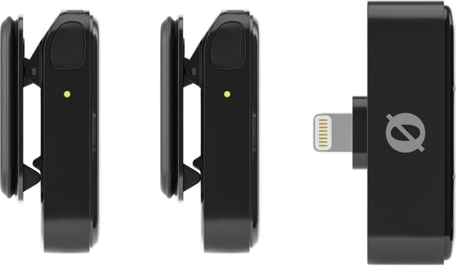 Røde Wireless Micro mikrofoner og modtagersæt (Lightning, sort)