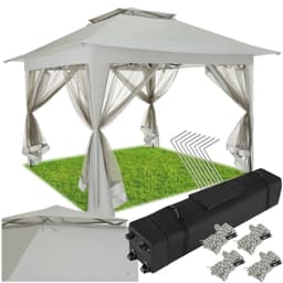 Paviljonki Carabobo 3,64x3,64x2,94m - harmaa