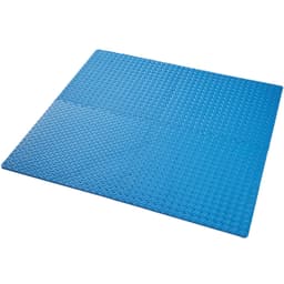 tectake Träningsmatta 12-pack, Golvskydd Underlag - blå