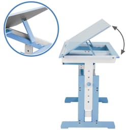 tectake Skrivbord för barn - höjdjusterbart - blå