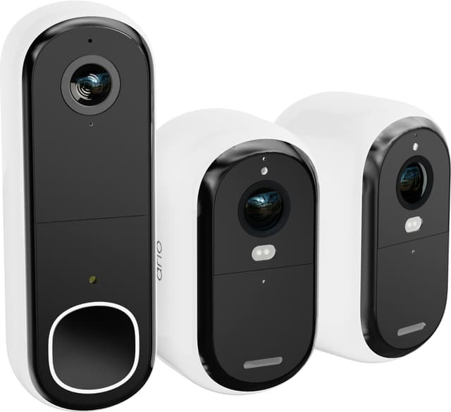 Arlo hjemmesikkerhedssæt, overvågningskamera og videodørklokke