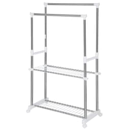 tectake Klädställning 84x42x170 cm - grå