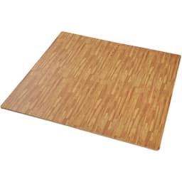 tectake Träningsmatta 12-pack, Golvskydd Underlag - trädekor