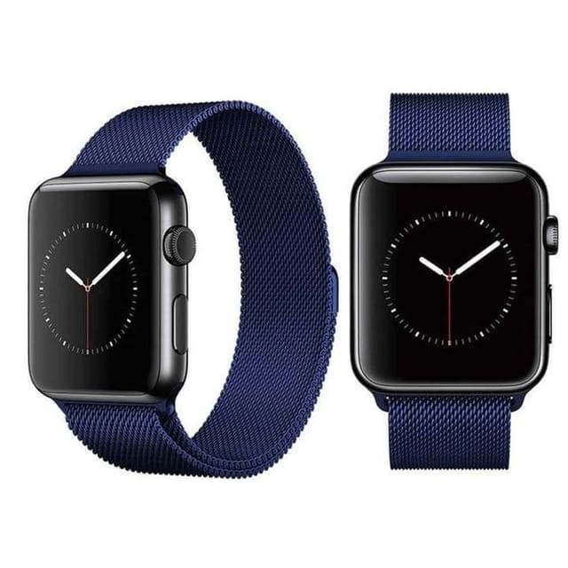 SKALO Milanese Loop Apple Watch Series 10 42mm - Sininen
