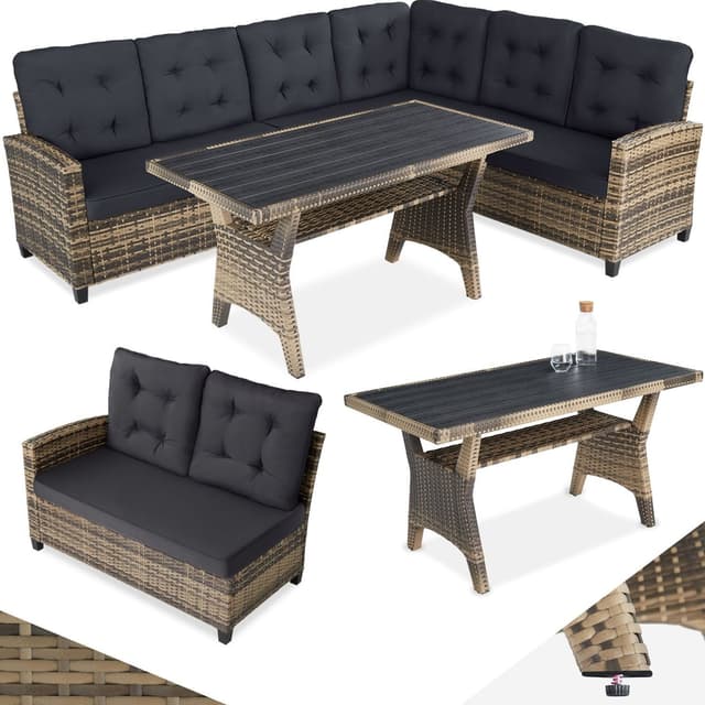 tectake Loungeset i rottning Catania - natur