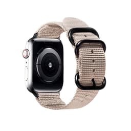 SKALO Nato-armbånd Nylon Apple Watch Series 10 46mm - Beige