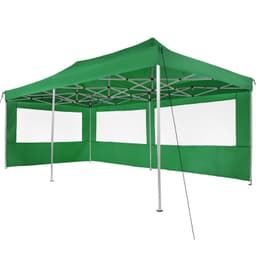 Partytelt, paviljong Viola 3x6m med 4 vegger - grønn