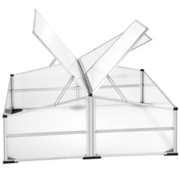Minidrivhus - 102 x 102 x 41 / 31 cm