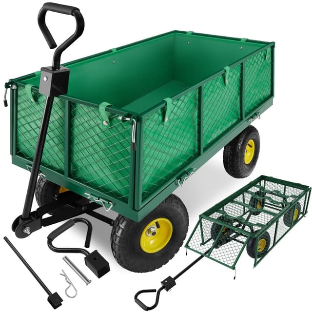 tectake Skrinda med innerklädsel max 550 kg - grön