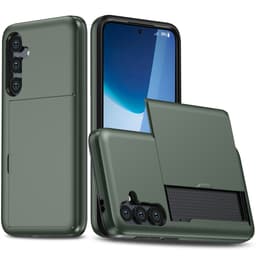 SKALO Samsung S24 FE Armor Skal Korthållare - Grön