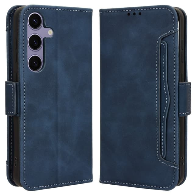 SKALO Samsung S24 FE 6-FACK Plånboksfodral - Blå