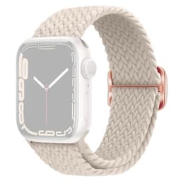 SKALO Flätat tygarmband Apple Watch SE 40mm - Vit