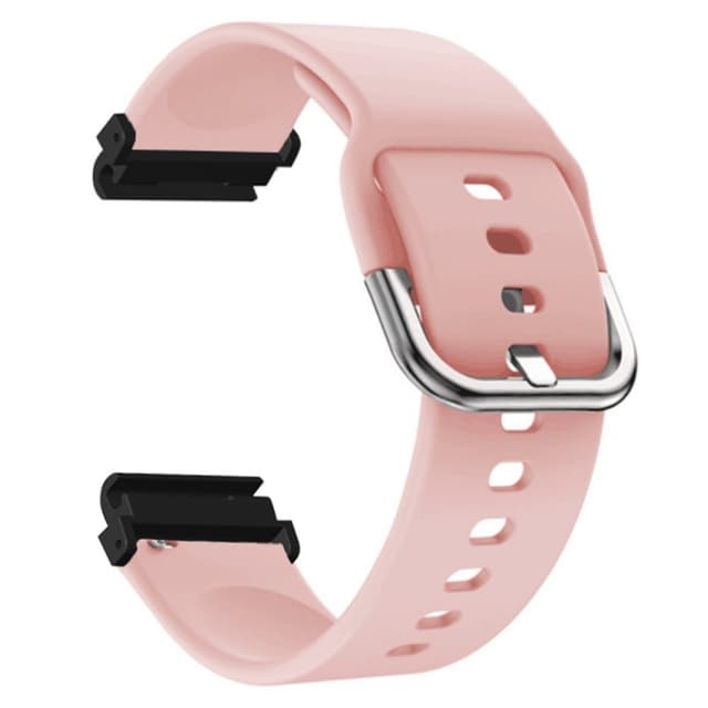 SKALO Garmin Fenix 7S/7S Pro 42mm Silikoniranneke Muotoiltu - Pinkki