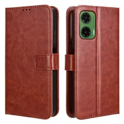 SKALO Motorola Moto G35 5G PU-læder Pungetui - Brun