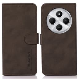 SKALO Xiaomi Redmi 14C KHAZNEH Plånboksfodral i PU-Läder - Brun