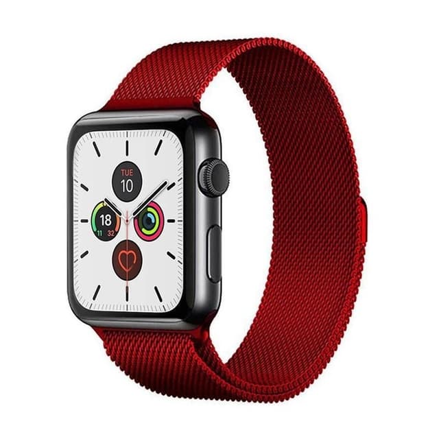 SKALO Milanese Loop Apple Watch Series 10 42mm - Punainen