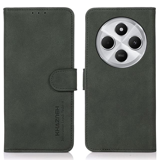 SKALO Xiaomi Redmi 14C KHAZNEH Plånboksfodral i PU-Läder - Grön