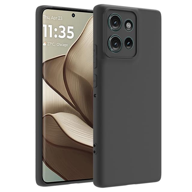 SKALO Motorola Edge 50 5G Mattamusta erittäin ohut TPU-suojakuori