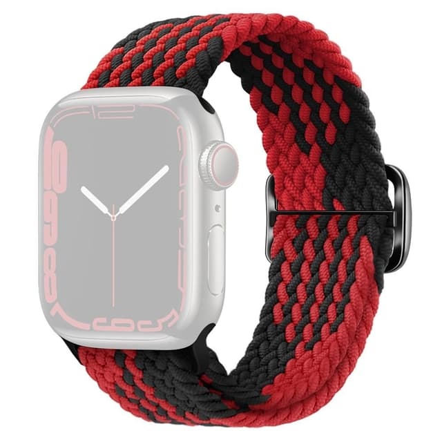 SKALO Flettet Rem Apple Watch SE 40mm - Rød-Sort