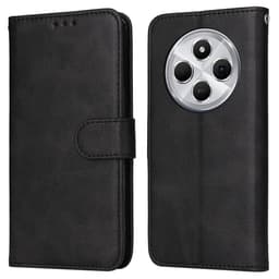 SKALO Xiaomi Redmi 14C PU-nahkainen Lompakkokotelo - Musta