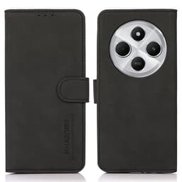 SKALO Xiaomi Redmi 14C KHAZNEH Plånboksfodral i PU-Läder - Svart