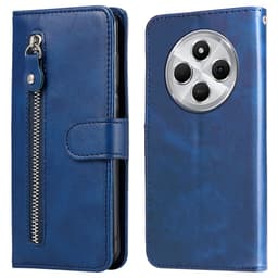 SKALO Xiaomi Redmi 14C Classic Lompakkokotelo vetoketjullinen lokero - Sininen