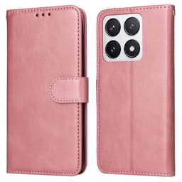 SKALO Xiaomi 14T Pro PU-nahkainen Lompakkokotelo - Pinkki