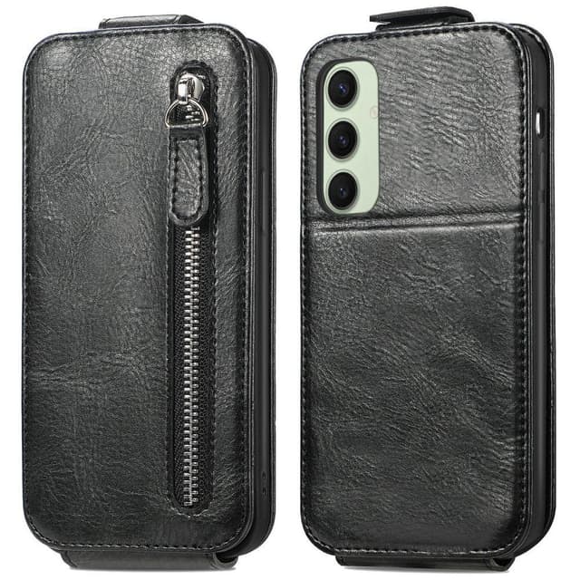 SKALO Samsung S24 FE Vertical Flip Cover - Sort