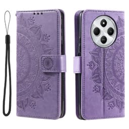 SKALO Xiaomi Redmi 14C Mandala Plånboksfodral - Lila
