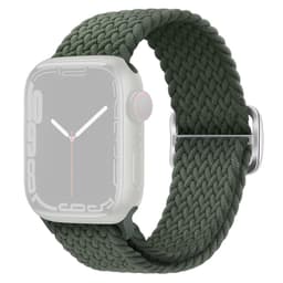 SKALO Flettet Rem Apple Watch Series 7-9 41mm - Mørkegrøn