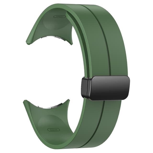 SKALO Silikonearmbånd metallspænde Google Pixel Watch / Pixel Watch 2 - Grøn