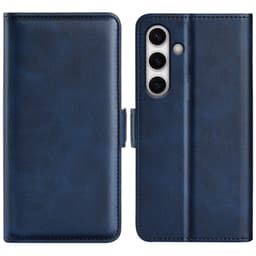 SKALO Samsung S24 FE Premium Plånboksfodral - Blå