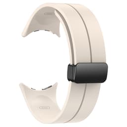SKALO Silikonearmbånd metallspænde Google Pixel Watch / Pixel Watch 2 - Hvid