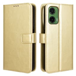 SKALO Motorola Moto G35 5G PU-læder Pungetui - Guld
