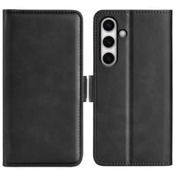 SKALO Samsung S24 FE Premium Plånboksfodral - Svart