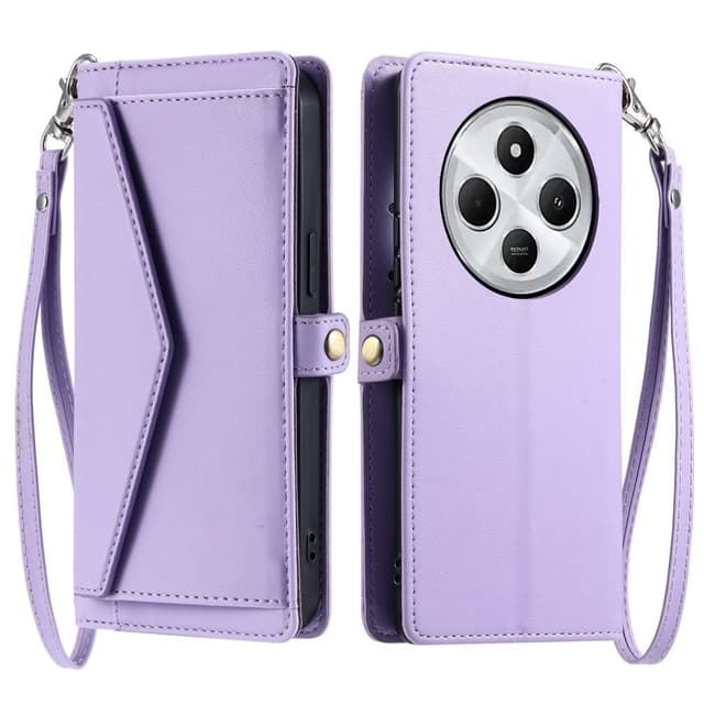 SKALO Xiaomi Redmi 14C PU-Läder Envelope Plånboksfodral - Lila