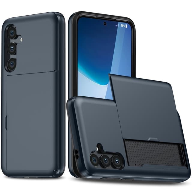 SKALO Samsung S24 FE Armor Cover kortholder - Blå