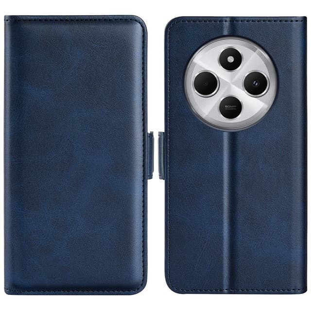 SKALO Xiaomi Redmi 14C Premium Wallet Flip Cover - Blå