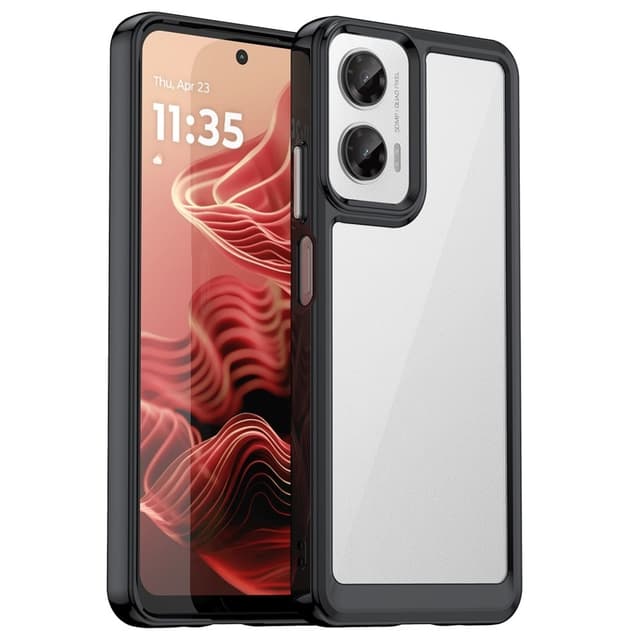 SKALO Motorola Moto G35 5G Väri Puskurin Suojakuori - Musta