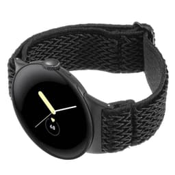 SKALO Flettet nylonrem Google Pixel Watch / Pixel Watch 2 - Sort