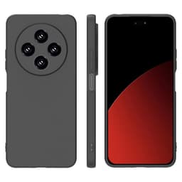 SKALO Xiaomi Redmi 14C Mattamusta erittäin ohut TPU-suojakuori