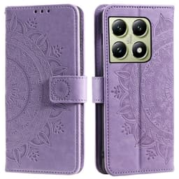 SKALO Xiaomi 14T Mandala Flip Cover - Lilla