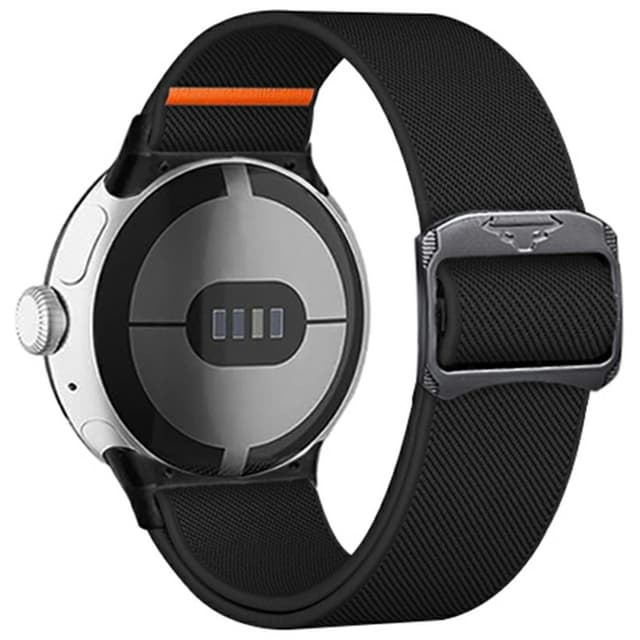 SKALO Tygarmbånd Bull Head Google Pixel Watch / Pixel Watch 2 - Musta