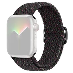 SKALO Punottu -ranneke Apple Watch Series 10 46mm - Musta-Pisteitä