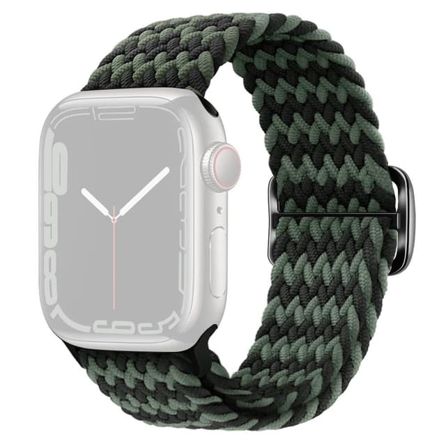 SKALO Flettet Rem Apple Watch Ultra 2 49mm - Grøn-Sort