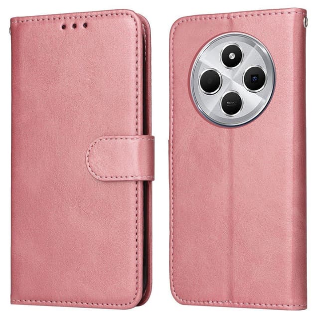 SKALO Xiaomi Redmi 14C PU-nahkainen Lompakkokotelo - Pinkki