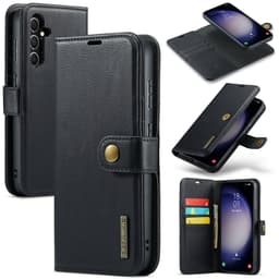 DG MING Samsung S24 FE 2-i-1 Magnet Pungetui - Sort
