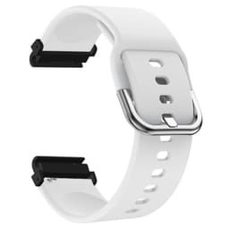 SKALO Garmin Fenix 7S/7S Pro 42mm Silikonearmbånd Formtilpasset - Hvid