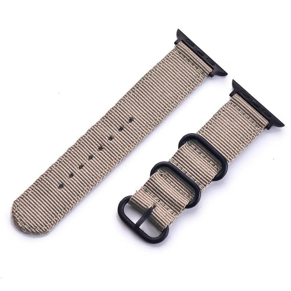 Skalo nato ranneke nylon apple watch series 10 46mm beige gigantti